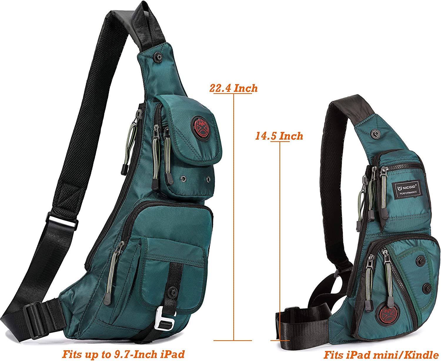 Nicgid Sling Bag Chest Shoulder Backpack Fanny Pack Crossbody Bags for Men - Image 3